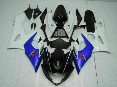 Blue White 2005-2006 GSXR 1000 Motorcycle Fairing