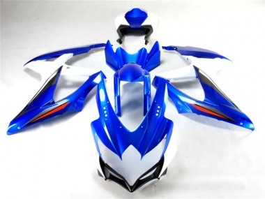 Blue White 2008-2010 GSXR 600/750 Motorcycle Fairing