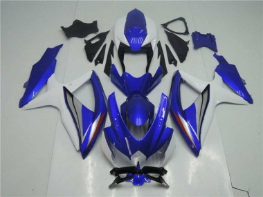 Blue White 2008-2010 GSXR 600/750 Motorcycle Fairings