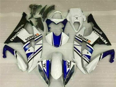 Blue White Blue White ENEOS 2008-2016 YZF R6 Motorcycle Fairing