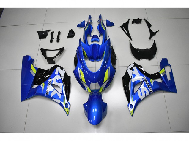 Blue White Decal 2017-2021 GSXR 1000 Motorcycle Fairings