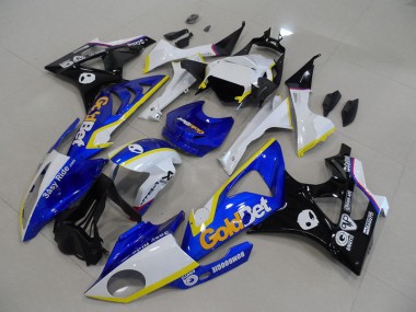 Blue White GoldBet 2009-2014 S1000RR Motorcycle Fairing