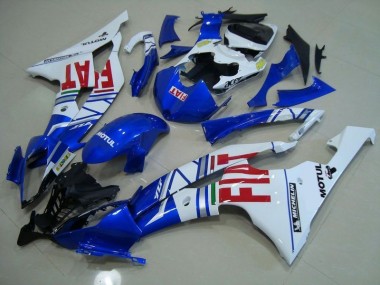 Blue White Red Fiat 2008-2016 YZF R6 Motorcycle Fairings