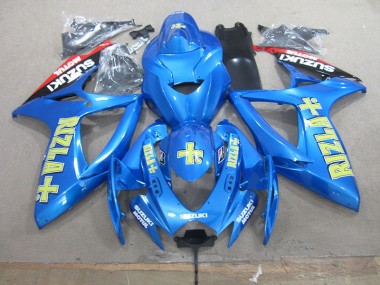 Blue Yellow Rizla 2006-2007 GSXR 750 Motorcycle Fairing