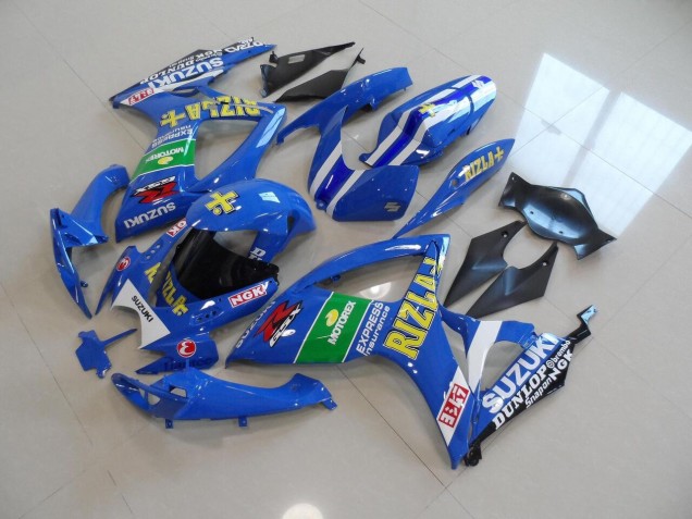 Blue Yellow Rizla 2006-2007 GSXR 750 Motorcycle Fairings