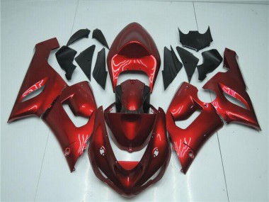 Candy Red 2005-2006 ZX6R Motorcycle Fairings