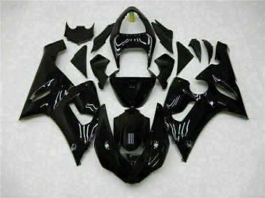 Glossy Black 2005-2006 ZX6R Motorcycle Fairing