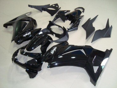 Glossy Black 2008-2012 ZX250R Motorcycle Fairings