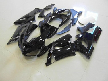 Glossy Black Silver Decals 2005-2006 ZX6R Motorcycle Fairings