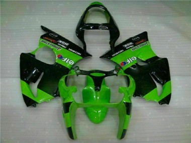 Green 2000-2002 ZX6R Motorcycle Fairings