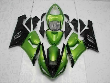 Green 2005-2006 ZX6R Motorcycle Fairing Kits & Plastic