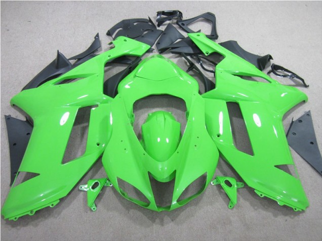 Green 2007-2008 ZX6R Motorcycle Fairings