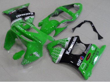 Green Black 1998-1999 ZX6R Motorcycle Fairings