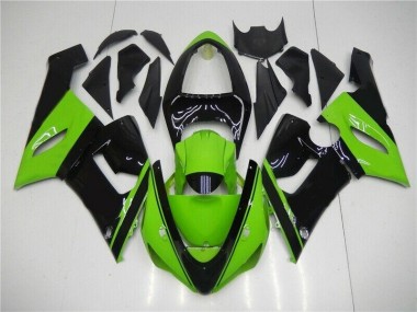 Green Black 2005-2006 ZX6R Motorcycle Fairing