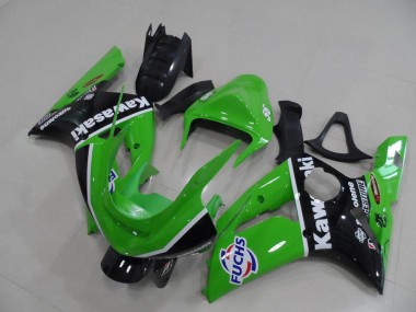 Green Fuchs 2003-2004 ZX6R Motorcycle Fairings