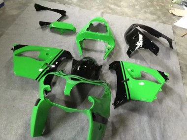 Green Glossy Black 2002-2003 ZX9R Motorcycle Fairings