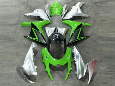 Green Silver 2011-2021 GSXR 600/750 Motorcycle Fairing