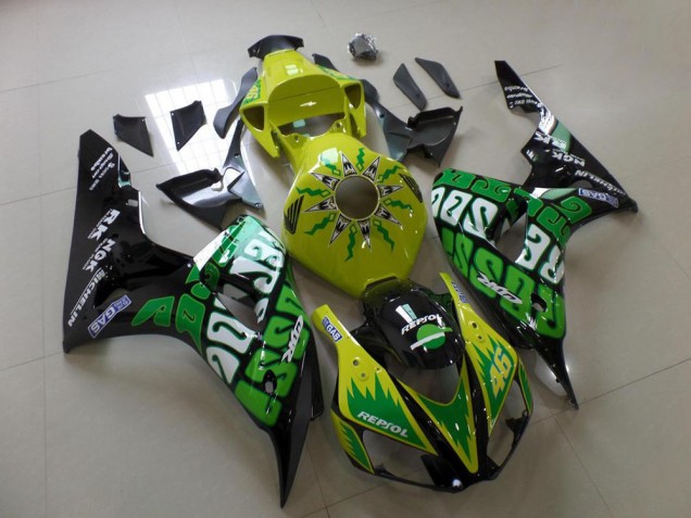 Green Yellow Rossi 2006-2007 CBR1000RR Motorcycle Fairings