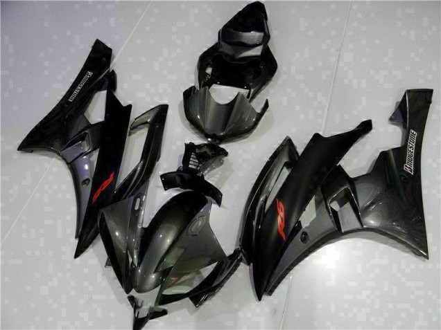 Grey Black 2006-2007 YZF R6 Motorcycle Fairing