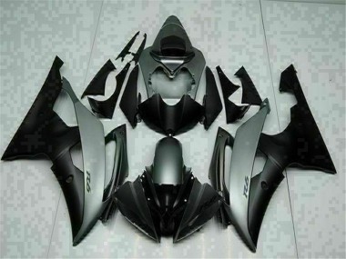 Grey Black 2008-2016 YZF R6 Motorcycle Fairings