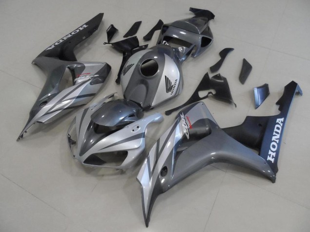 Grey Silver and Matte Black 2006-2007 CBR1000RR Motorcycle Fairings