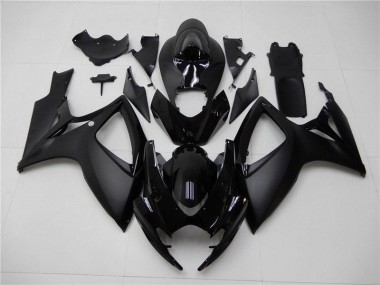 Matte Black 2006-2007 GSXR 600/750 Motorcycle Fairings