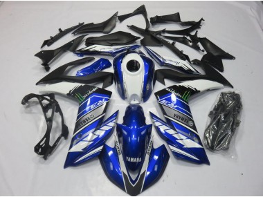 Monster Blue 2015-2022 YZF R3 Motorcycle Fairings