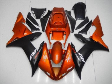 Orange Black 2002-2003 YZF R1 Motorcycle Fairings