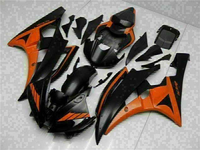 Orange Black 2006-2007 YZF R6 Motorcycle Fairings