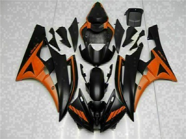 Orange Black 2006-2007 YZF R6 Motorcycle Fairings