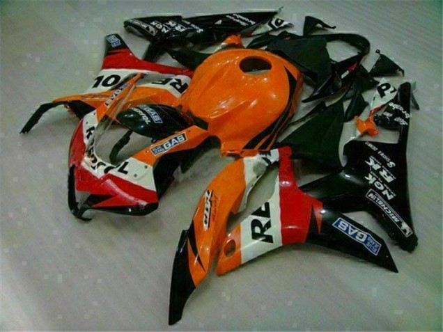 Orange Black Repsol 2007-2008 CBR600RR Motorcycle Fairing