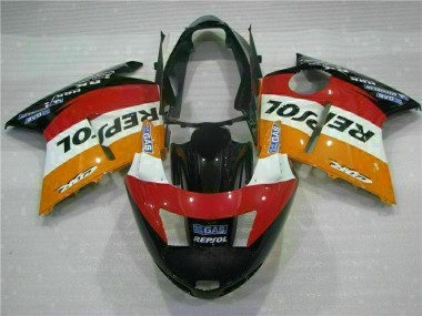 Orange Repsol 1996-2007 CBR1100XX Motorcycle Fairings