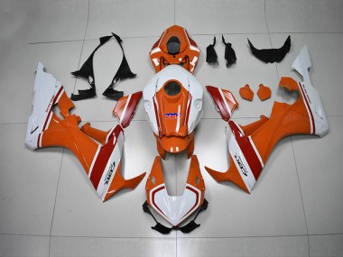 Orange White HRC 2017-2020 CBR1000RR Motorcycle Fairings