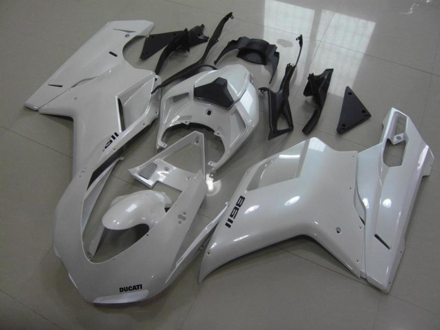 Pear White Black Decals 2007-2014 Ducati 848 1098 1198 Motorcycle Fairings