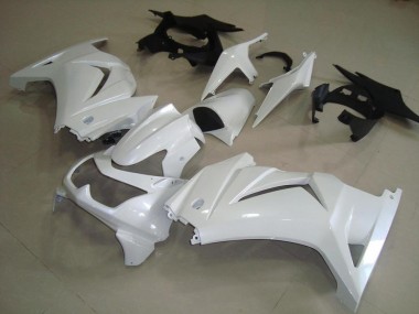 Pearl White 2008-2012 ZX250R Motorcycle Fairings