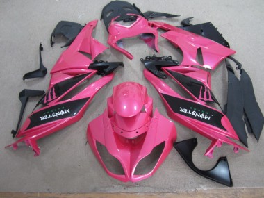 Pink Black Monster 2009-2012 ZX6R Motorcycle Fairings