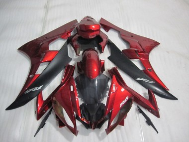 Red 2006-2007 YZF R6 Full Motorcycle Fairing Kits