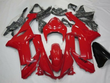 Red 2007-2008 ZX6R Motorcycle Fairings