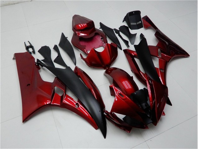 Red Black 2006-2007 YZF R6 Motorcycle Fairing