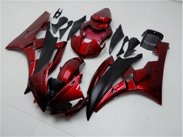 Red Black 2006-2007 YZF R6 Motorcycle Fairing