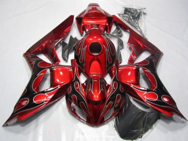 Red Black Flame 2006-2007 CBR1000RR Motorcycle Fairing