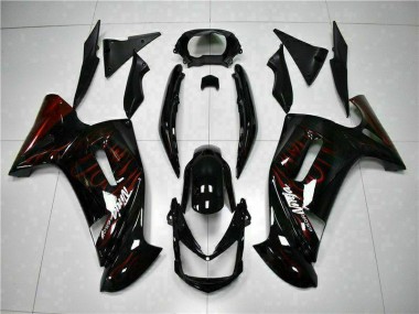 Red Flame 2006-2008 EX650 Motorcycle Fairings