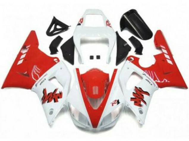 Red White 1998-1999 YZF R1 Motorcycle Fairings