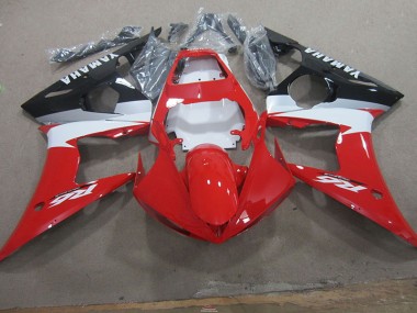 Red White 2003-2005 YZF R6 Motorcycle Fairings