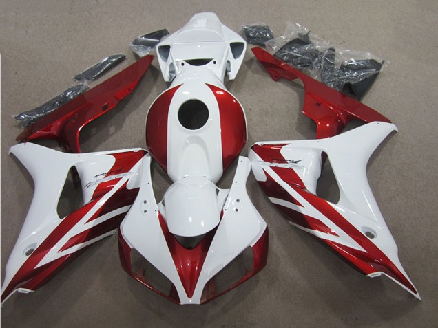 Red White 2006-2007 CBR1000RR Motorcycle Fairing