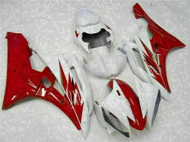 Red White 2006-2007 YZF R6 Motorcycle Bodywork