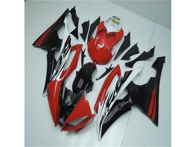 Red White 2008-2016 YZF R6 Motorcycle Fairing