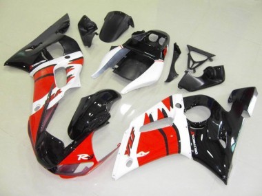 Red White Black 1998-2002 YZF R6 Motorcycle Fairing