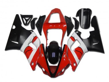 Red White Black 2000-2001 YZF R1 Motorcycle Fairings