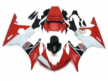 Red White Black 2003-2005 YZF R6 Motorcycle Fairings